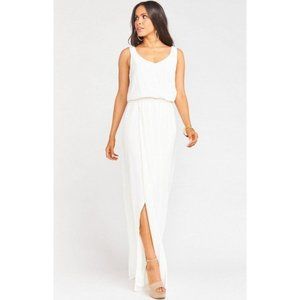 NEW Show Me Your Mumu Kendall Maxi Dress White L